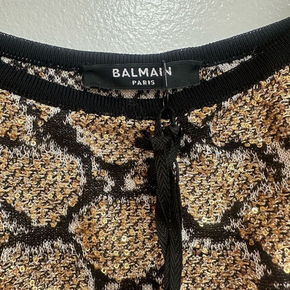 Balmain Python Print Knit Maxi Dress - Picture 5 of 8